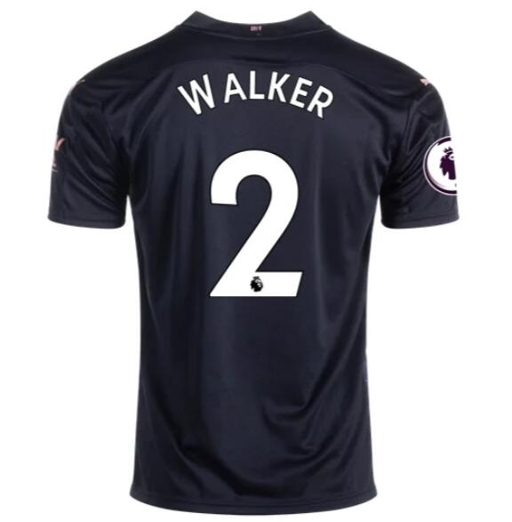 Manchester City Away Kit Soccer Jersey KYLE WALKER #2 2020/21